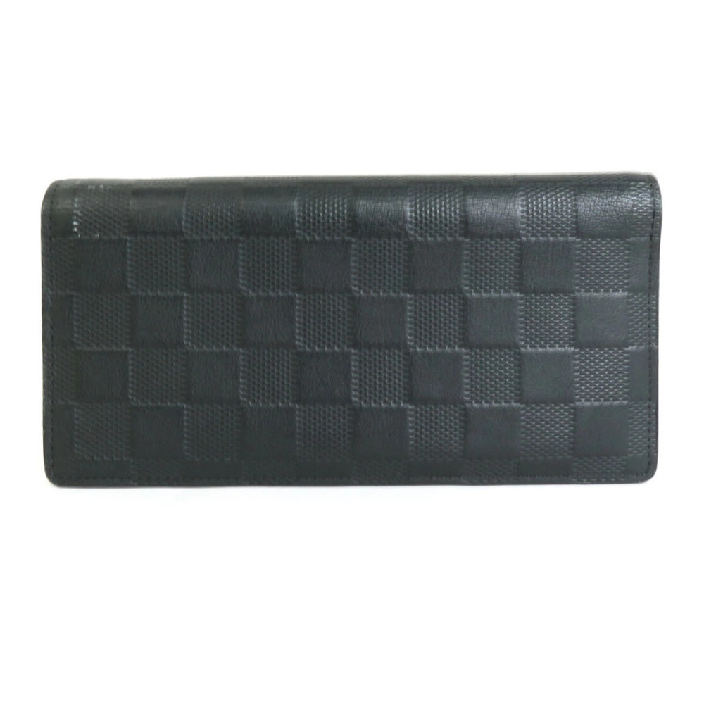 Louis Vuitton Onyx wallet long Portefeuille Damier Bi fold Infini Brazza Black